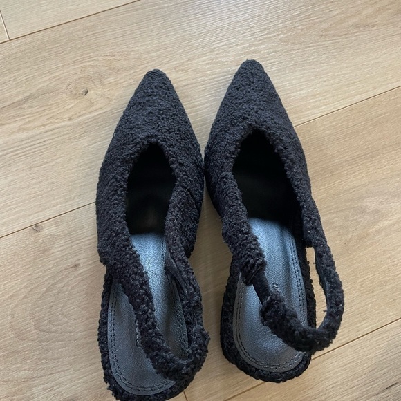 ASOS DESIGN Serina slingback block heeled shoes in black sandals size 9 new - Picture 5 of 9